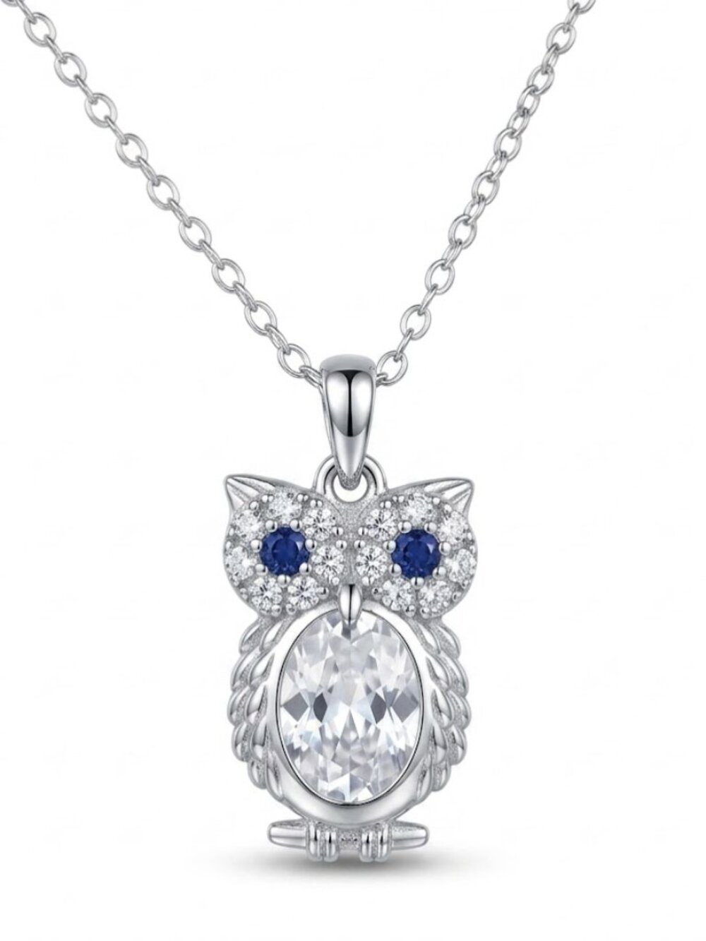 Silver Owl Necklace - 925 Sterling Silver, 2019 Charmed Aroma Owl Collection